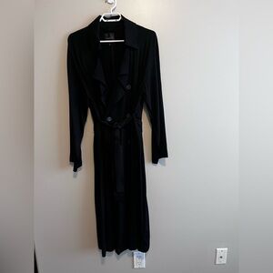 Elegant Dynamite Black Trench Coat
